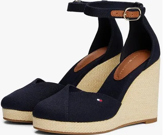 Tommy Hilfiger Damen Flag High Wedge Espad Closed Toe Fw0fw08494Keil-Espadrilles (3 Farben) ab 37,23 € inkl. Prime-Versand (statt 69,93 €)