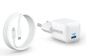 Schnäppchen, Deals und Rabattcodes des Tages - USB-C Ladegerät 20W Anker 511 Ladegerät PIQ 3.0 Robustes kompaktes Schnellladegerät mit 180cm USB-C Kabel für iPhone 16 15 iPad Pro