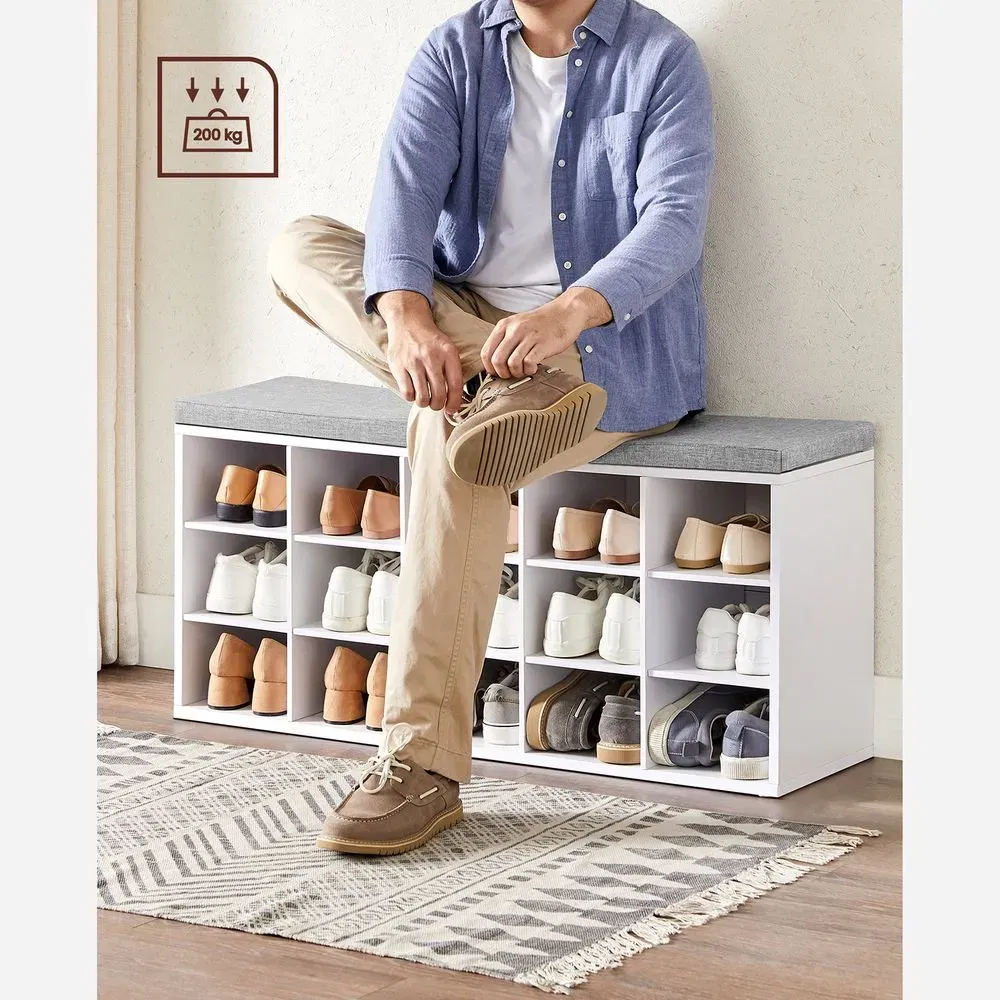 VASAGLE Schuhbank mit 15 Fächern für 46,99 € inkl. Versand