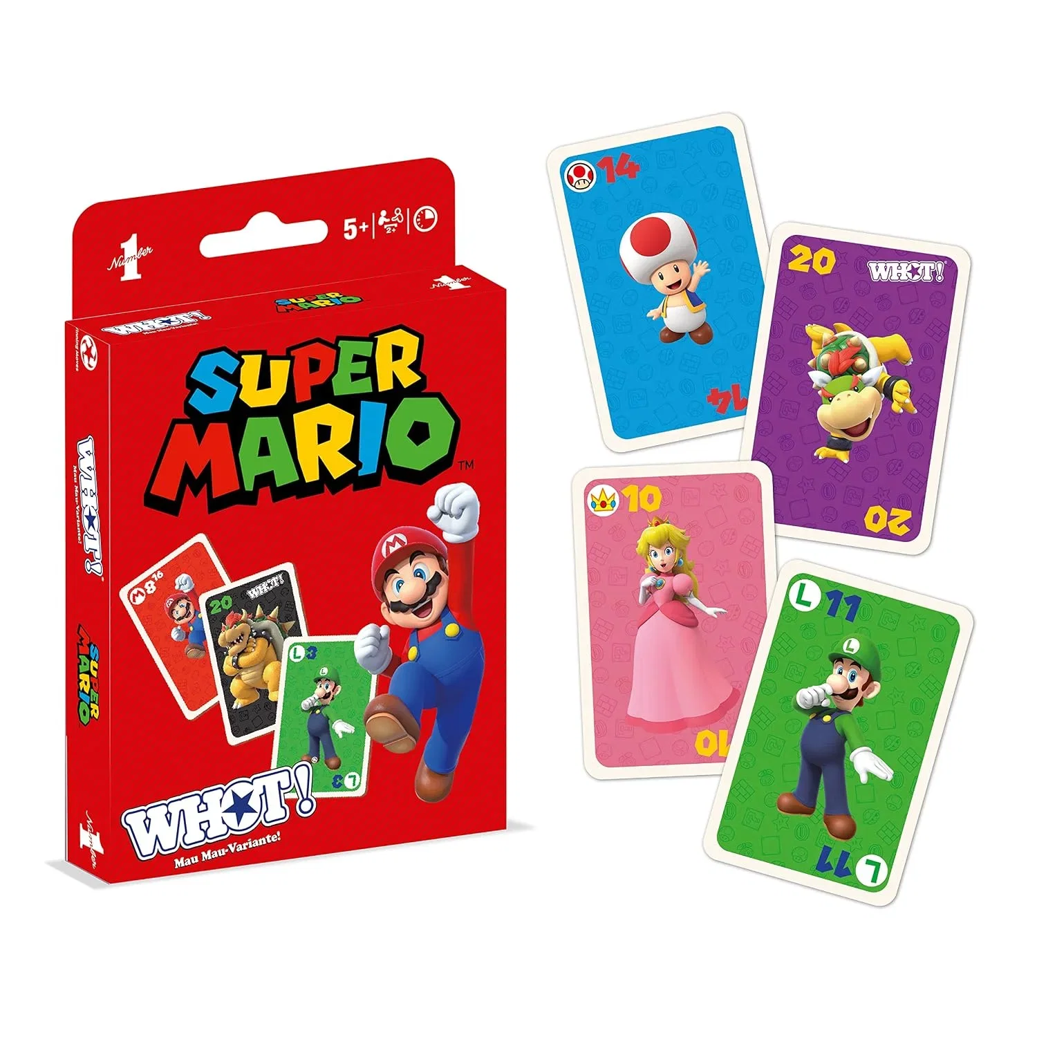 Waddingtons Number 1 WHOT! Mau-Mau-Variante Super Mario
