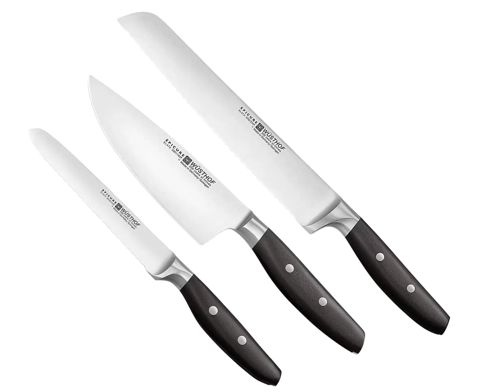 Wüsthof Epicure Slate Messer Set 3-teilig für 95,90 € inkl. Versand (statt 168,86 €)