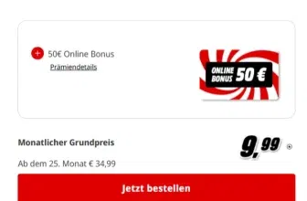Telekom Allnet 30GB 5G für 9,99€ + 50€ Cashback - attraktives Angebot