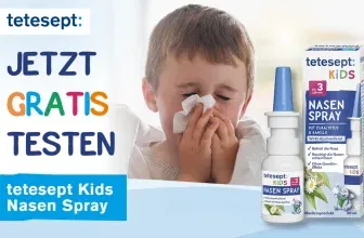 tetesept Kids Nasen Spray Cashback-Aktion - Gratis testen mit Geld-zurück-Garantie
