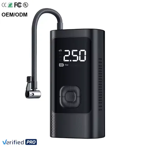 Tragbare elektrische 150 PSI Luftpumpe mit Notfalllicht für 6,15 € inkl. Versand statt 15 €