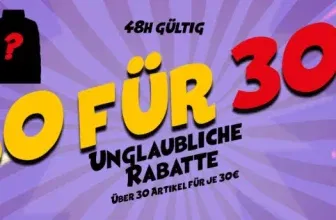 PickSport 30 für 30 € Deal