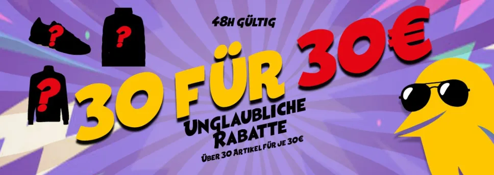 PickSport: 30 für 30 € (z.B. NEW BALANCE HERREN LAUF & FREIZEITJACKE)