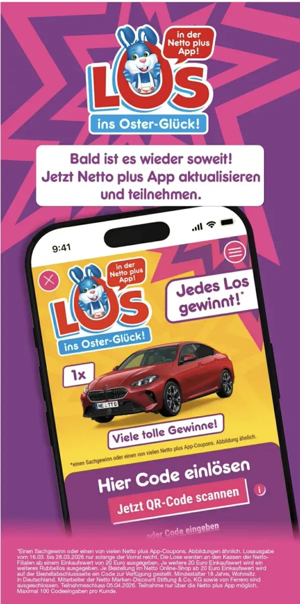 Ein Bild Von Einem Handy Mit Werbung Für Die Netto-App