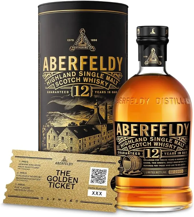Aberfeldy 12 Jahre Highland Scotch Single Malt Whisky (40 % Vol., 700ml)