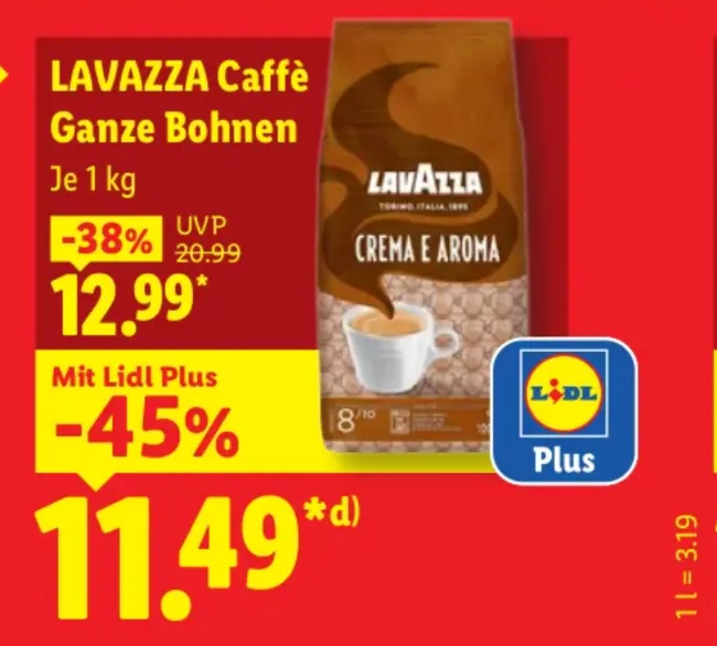 Lidl Lavazza Angebot