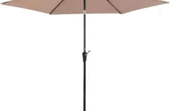 Amazon Basics Sonnenschirm Hellbraun 305cm