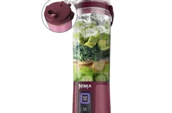Ninja Blast Tragbarer Mixer & Smoothie Maker in Cranberry-Farbe