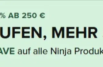 Ninja Staffelrabatt – Bis zu 15 % Rabatt auf alle Ninja Produkte