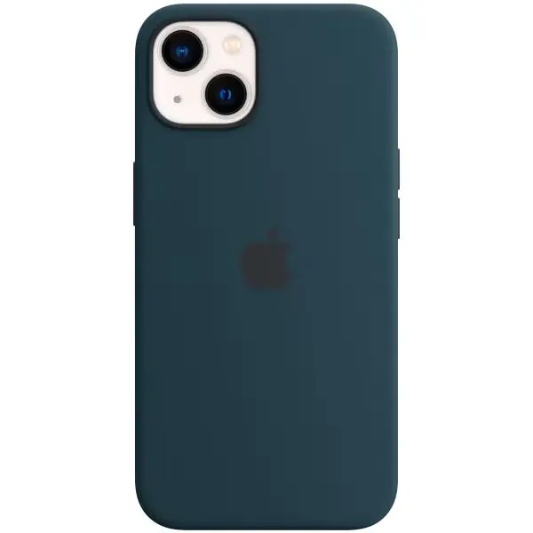 Apple Silikon-Case MagSafe für das Apple iPhone 13 – Abyss Blue