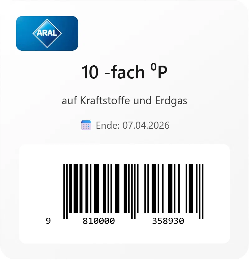 Aral 10 EAN 9810000358930 Schnäppchen, Deals und Rabattcodes des Tages - Aral 10