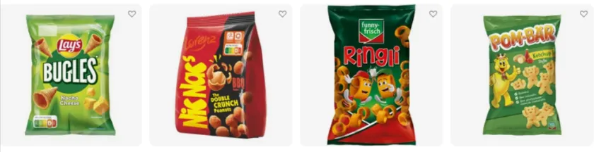 Joybuy 3 für 2 Aktion: Kaufe 3 Artikel, erhalte die günstigsten 1 gratis z.B. 3x Funny-frisch Ringli Paprika 75g