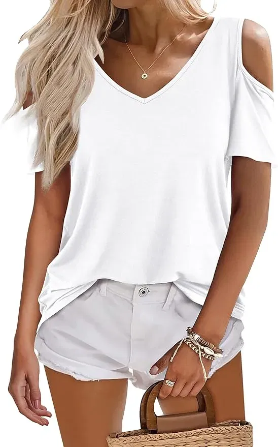 Beluring Damen Oberteil Schulterfrei (8 Farben, Gr. S bis XXL)