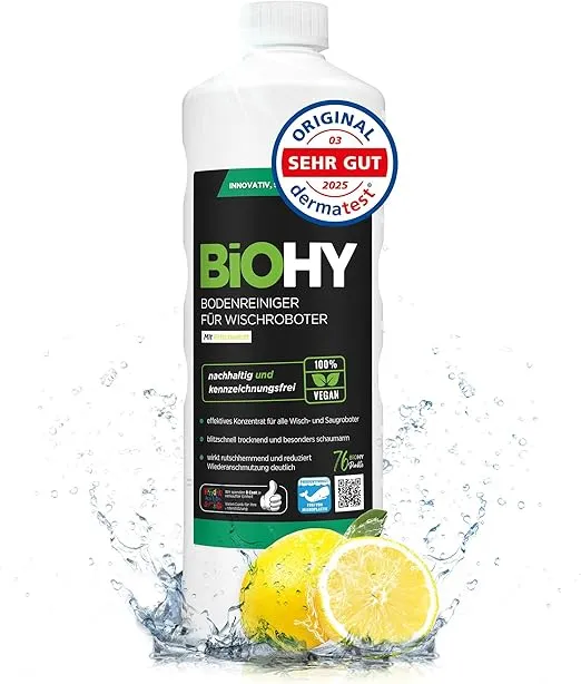 BiOHY Bodenreiniger für Wischroboter ( Flasche) (1l) ab 6,98 € inkl. Prime-Versand (statt 12,54 €)