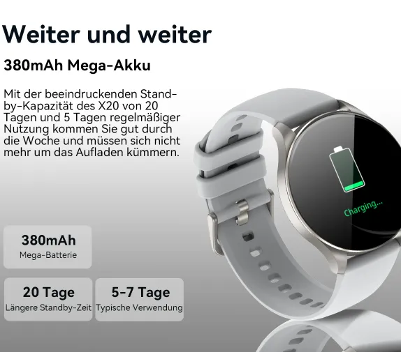 Blackview X20 Smartwatch fuer Damen und Herren 1 43 AMOLED Farb Touchscreen Fitnessuhr Herzfrequenzueberwachung Blutsauerstoffmessung Wettervorhersage Schwarz Smartwatches Joybuy 29 03 2026 17 32 Schnäppchen, Deals und Rabattcodes des Tages - Blackview X20 Smartwatch für Damen und Herren