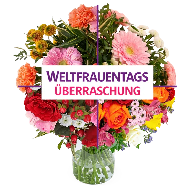 Blumestrauß Überraschung zum Weltfrauentag ab 29,59 € inkl. Versand
