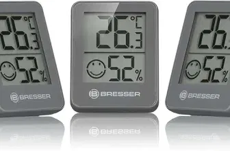 Bresser 3er Set Thermometer Hygrometer - Digitales Raumthermometer