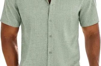 COOFANDY Herren Kurzarm Sommer Hemd (6 Farben, Gr. S bis 3XL)