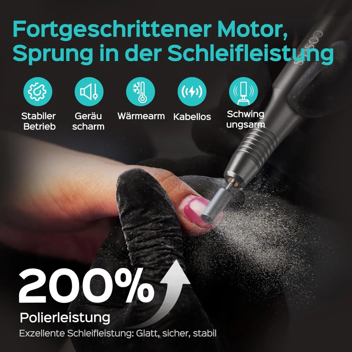 Schnäppchen, Deals und Rabattcodes des Tages: COSLUS Kabellos Tragbar Elektrischer Nagelfräser in Aktion