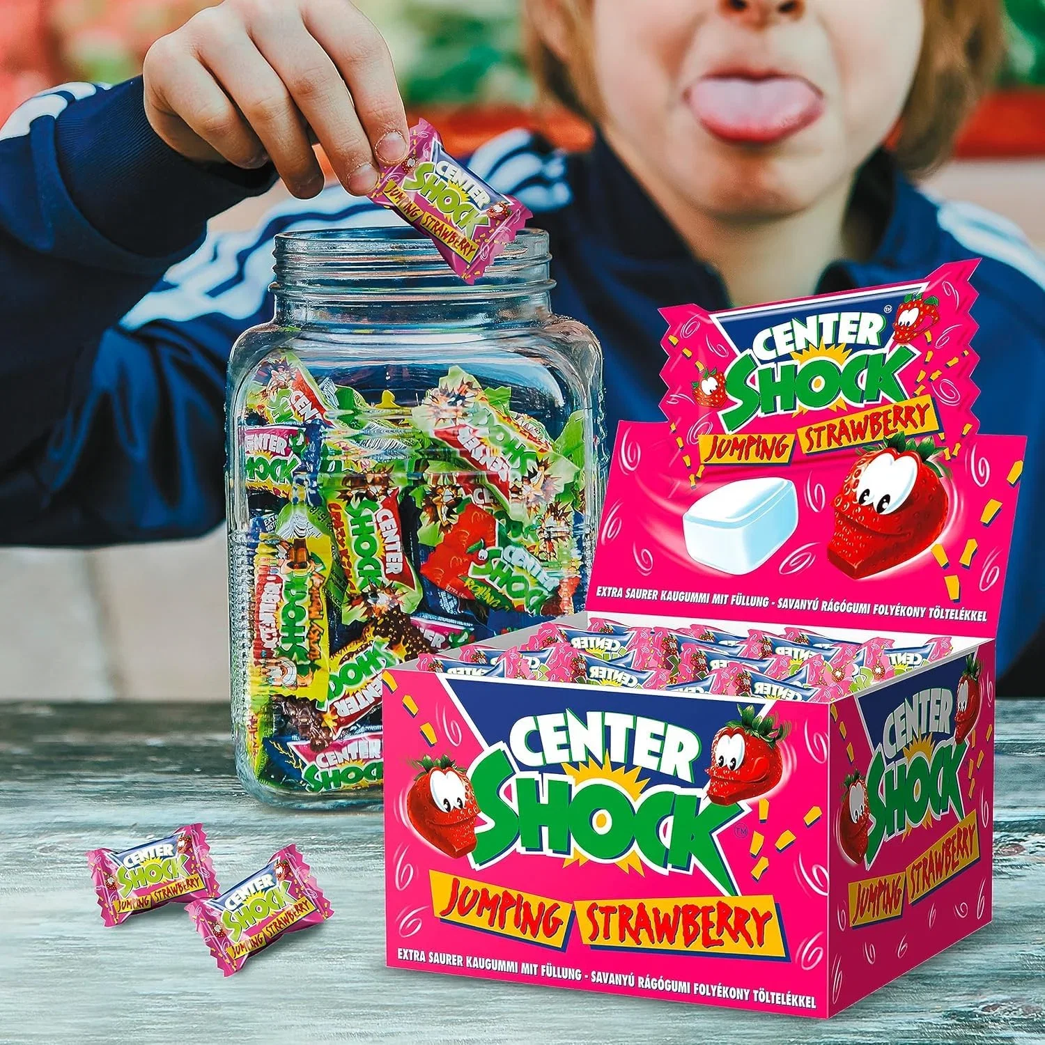 100 Stück Center Shock Jumping Strawberry 400 g