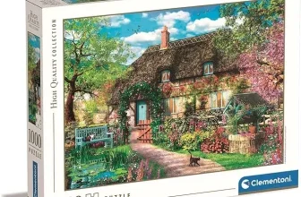 Clementoni 39520 Das alte Cottage – Puzzle 1000 Teile, romantisches Puzzle-Erlebnis
