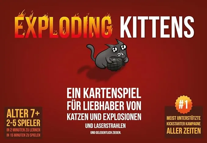 Exploding Kittens Exploding Kittens Partyspiel für 12,89 € inkl. Prime-Versand