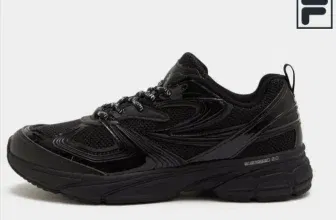 Fila Interrun Damen Sneaker in Schwarz, Retro-Design