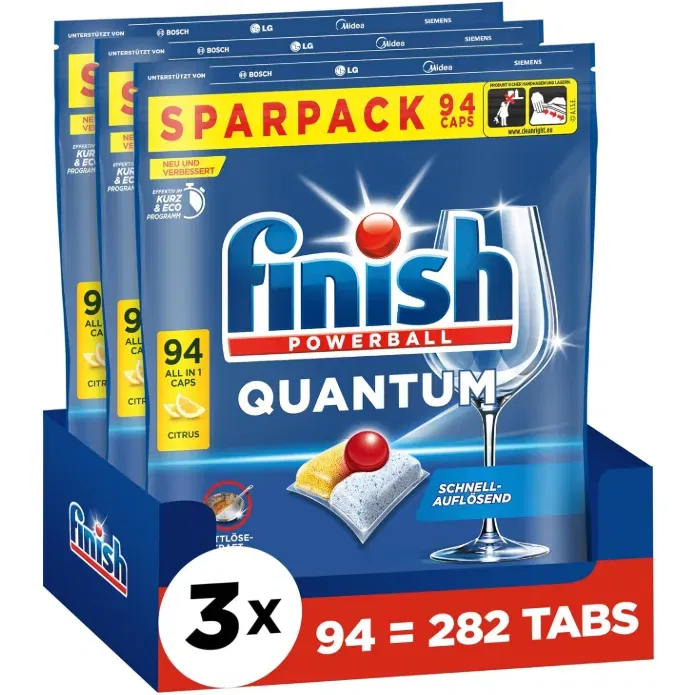 Finish Quantum Citrus Spülmaschinentabs (Sparpack mit 282 Tabs)