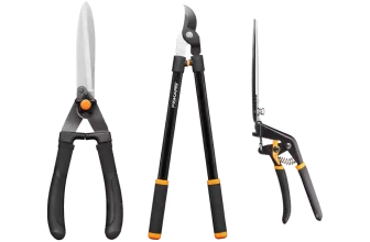 Fiskars Gartenscheren-Set Ast- Hecken- & Grasschere