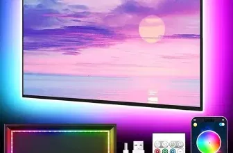 GIPOYENT LED-Leuchten für TV 5M LED TV-Hintergrundbeleuchtung (45-75 Zoll TV)