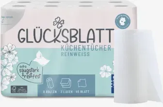 Glücksblatt Küchenrollen -24 Rollen 3-Lagig 45 Blatt (24 Rollen 3-Lagig a 45 Blatt -Neukunden!)