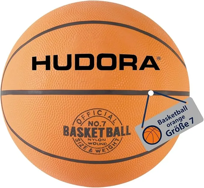 HUDORA Basketball orange unaufgeblasen (Größe 7, unaufgeblasen) für 7,70 € inkl. Prime-Versand (statt 12,00 €)