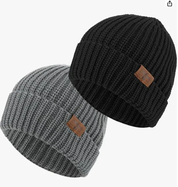 Halinuia Beanie Mütze Herren Damen (2er Pack)