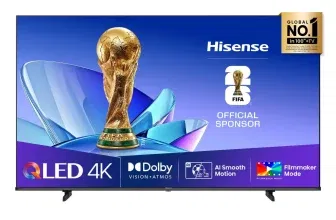 Hisense 55E77Q QLED TV 139 cm Schwarz 2025 für 299,00 € inkl. Versand (statt 376,00 €)