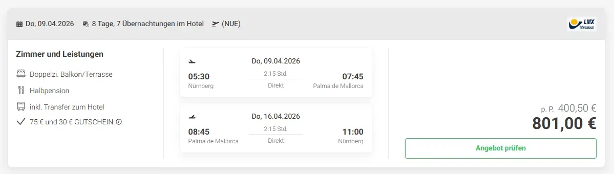 Schnäppchen, Deals und Rabattcodes des Tages - Hotel HSM Reina del Mar in El Arenal