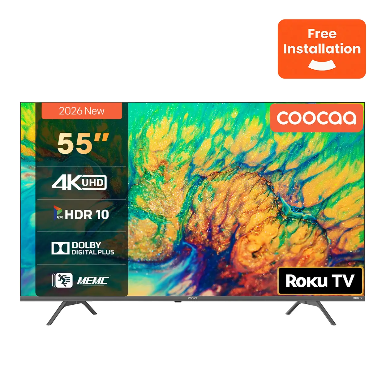 Coocaa 55 Zoll Smart TV UHD TV 55CRUG50Z