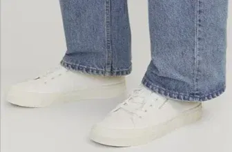 Herren Schnürsneaker von JACK & JONES, weiß, minimalistisch