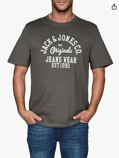 Schnäppchen, Deals und Rabattcodes des Tages - JACK & JONES T-Shirt Herren Regular Fit JJLINO 4er Pack Set Pack Rundhals