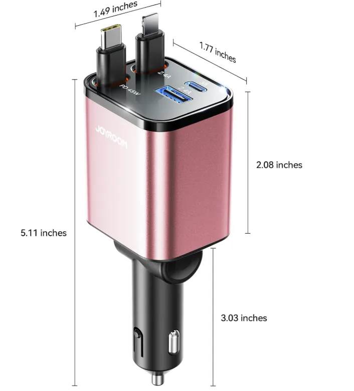 Schnäppchen, Deals Und Rabattcodes Des Tages - Joyroom 84W Einziehbares Zigarettenanzünder