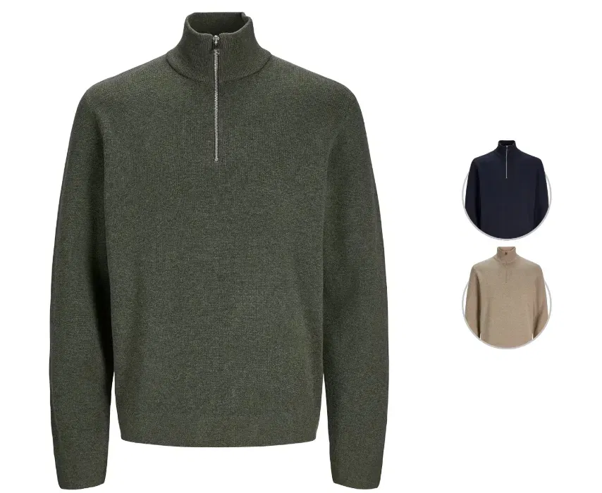 Jack & Jones Half Zip Strickpullover