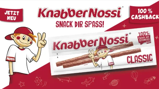 Gratis Testen: KnabberNossi Classic Snackwürstchen Duo Cashback-Aktion