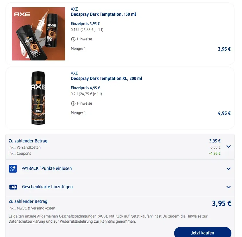 Kasse checkout dm de 04 03 2026 14 32 Schnäppchen, Deals Und Rabattcodes Des Tages - Kasse Checkout Dm De