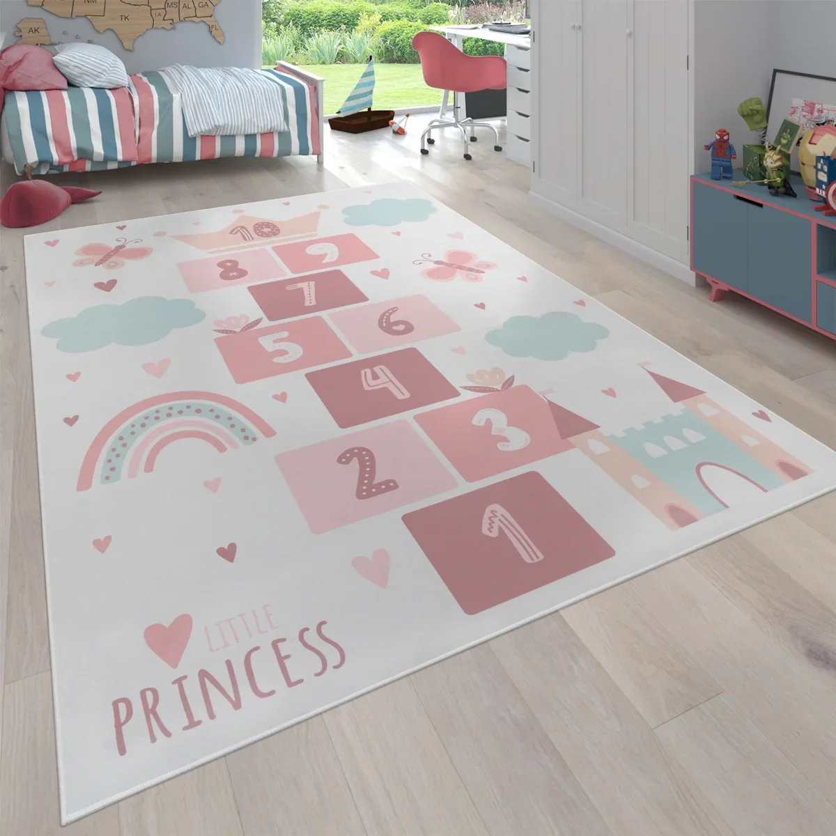 Kinderteppich Bini -waschbarer Spielteppich (Gr. 100x200cm + andere Größen)