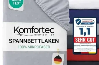 Komfortec Mikrofaser Spannbettlaken (90g – Anthrazit – Oeko-Tex) für 8,70 € inkl. Prime-Versand (statt 13,00 €)