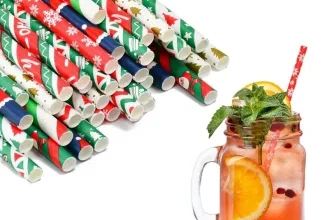 Schnäppchen, Deals und Rabattcodes des Tages - 250 Stück Papierstrohhalme Weihnachten