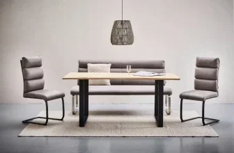 Landscape Esstisch, moderner Esstisch, Mangoholz, rechteckig