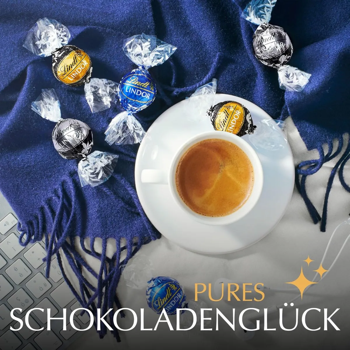 Schnäppchen, Deals und Rabattcodes des Tages - Lindt LINDOR Schokoladen Kugeln Dunkle Mischung beim Kaffee